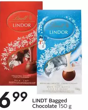 Sobeys Lindt bagged chocolate offer