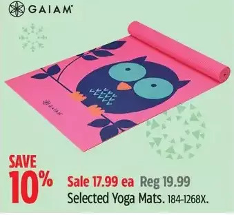 Canadian Tire Gaiam yoga mats offer