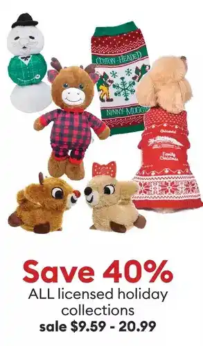 Petsmart All licensed holiday collections offer