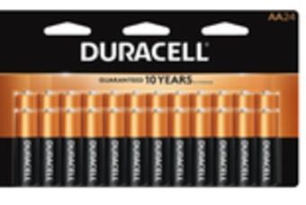 Staples Duracell alkaline batteries offer