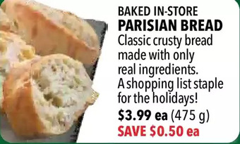 Farm Boy Parisian bread offer
