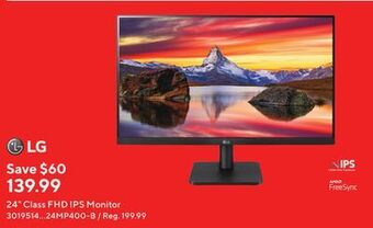 Staples Lg 24" class fhd ips monitor offer