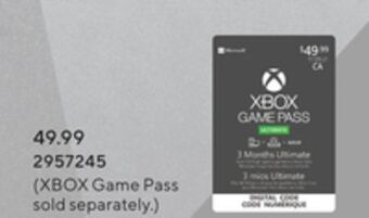 Staples Xbox game pass offer
