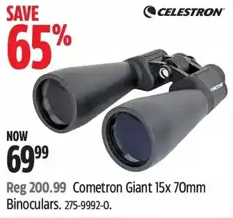 Canadian Tire Celestron comstron giant 15x 70mm binoculars offer