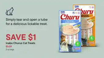 Petvalu Inuba churu cat treats offer