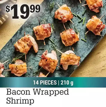 M & M Food Market Bacon wrapped shrimp offer