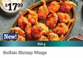 M & M Food Market Buffalo shrimp wings offer