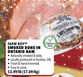 Farm Boy Farm boy smoked bone-in ontario ham offer