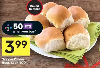 Foodland Tray or dinner buns offer