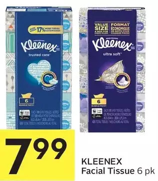 Foodland Kleenex facial tissue offer