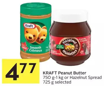 Foodland Kraft peanut butter or hazelnut spread offer