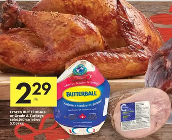 Foodland Frozen butterball or grade a turkeys offer
