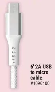 Giant Tiger 6' 2a usb to micro cable offer
