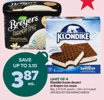 Giant Tiger Klondike frozen dessert offer