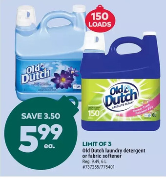 Giant Tiger Old dutch laundry detergent offer