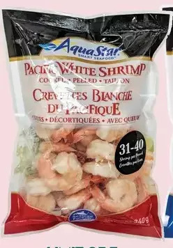 Giant Tiger Aqua star frozen shrimp offer