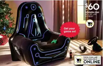 Giant Tiger Inflatable chair offer