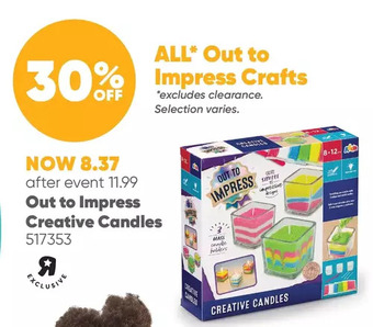 Toys R us Out to impress creative candles - r exclusive offer