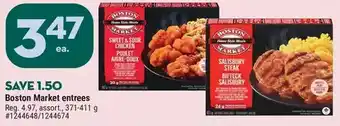 Giant Tiger Boston market entrees offer