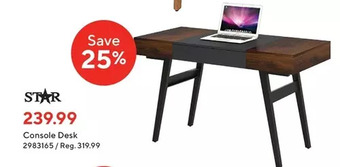 Staples Star console desk offer