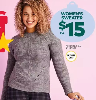 Giant Tiger Women's sweater offer