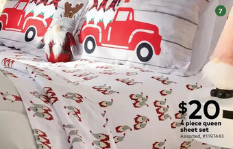 Giant Tiger 4 piece queen sheet set offer