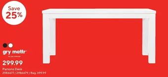 Staples Gry mattr parsons desk offer