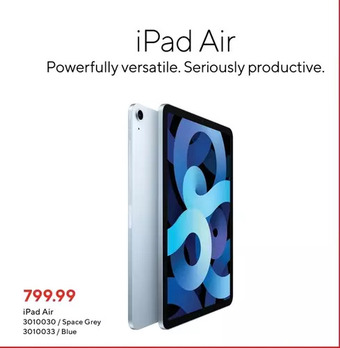Staples Apple ipad air offer