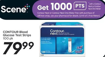 Sobeys Contour blood glucose test strips offer