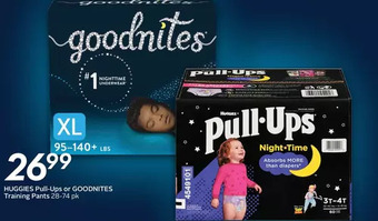 Sobeys Huggies pull-ups or goodnites training pants offer