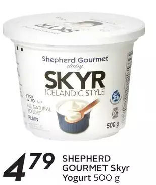Sobeys Shepherd gourmet skyr yogurt offer