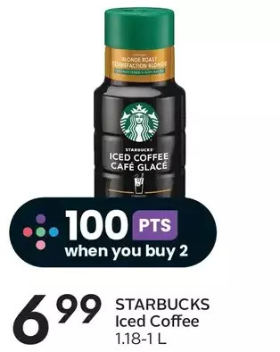Sobeys Starbucks iced coffee offer
