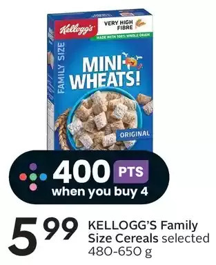 Sobeys Kellogg's family size cereals offer