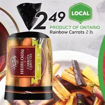 Sobeys Rainbow carrots offer