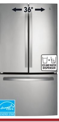 Lowe's Ge 26.7 cu. ft. refrigerator offer