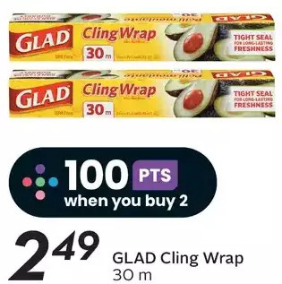 Sobeys Glad cling wrap offer