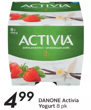 Sobeys Danone activia yogurt offer