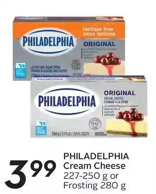 Sobeys Philadelphia cream cheese or frosting offer