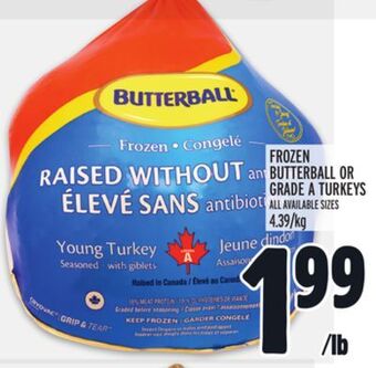 Metro Frozen butterball or grade a turkeys offer