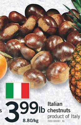 Fortinos Italian chestnuts offer