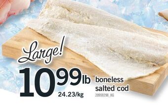 Fortinos Boneless salted cod offer