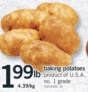 Fortinos Baking potatoes offer