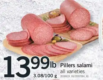Fortinos Pillers salami, 3.08/100 g offer