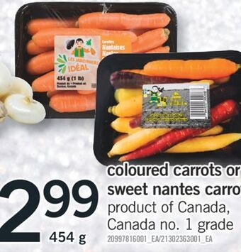 Fortinos Coloured carrots or sweet nantes carrots, 454 g offer