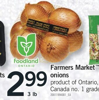 Fortinos Farmers market™ onions, 3 lb offer