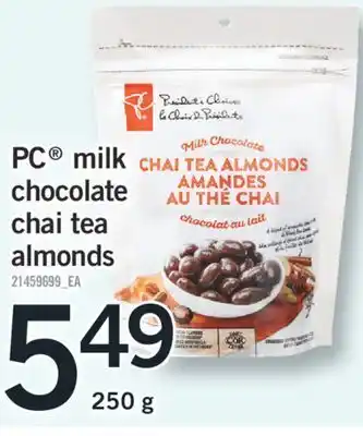 Fortinos Pc® milk chocolate chai tea, 250 g offer
