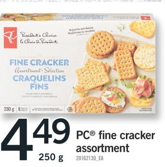 Fortinos Pc® fine cracker assortment, 250 g offer