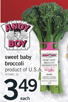 Fortinos Sweet baby broccoli offer