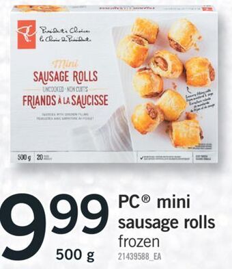 Fortinos Pc® mini sausage rolls, 500 g offer