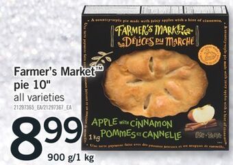 Fortinos Farmer's market™ pie 10", 900 g/1 kg offer